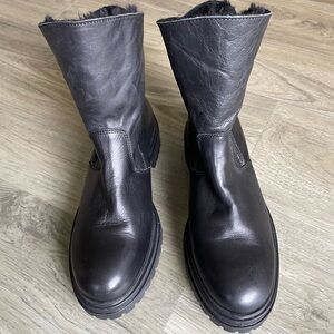 Avellini Leather, Shearling booty